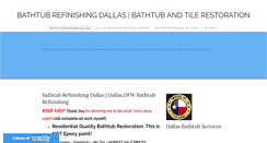 Desktop Screenshot of dallasbathtubrefinishing.com
